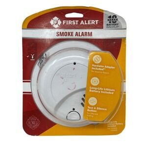 First Alert Home Smoke Alarm White Hardwired 10 Year Battery Backup 9120B